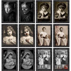 Scary Halloween Party Decoration Indoor Home Wall Decor 3D Changing Face Picture